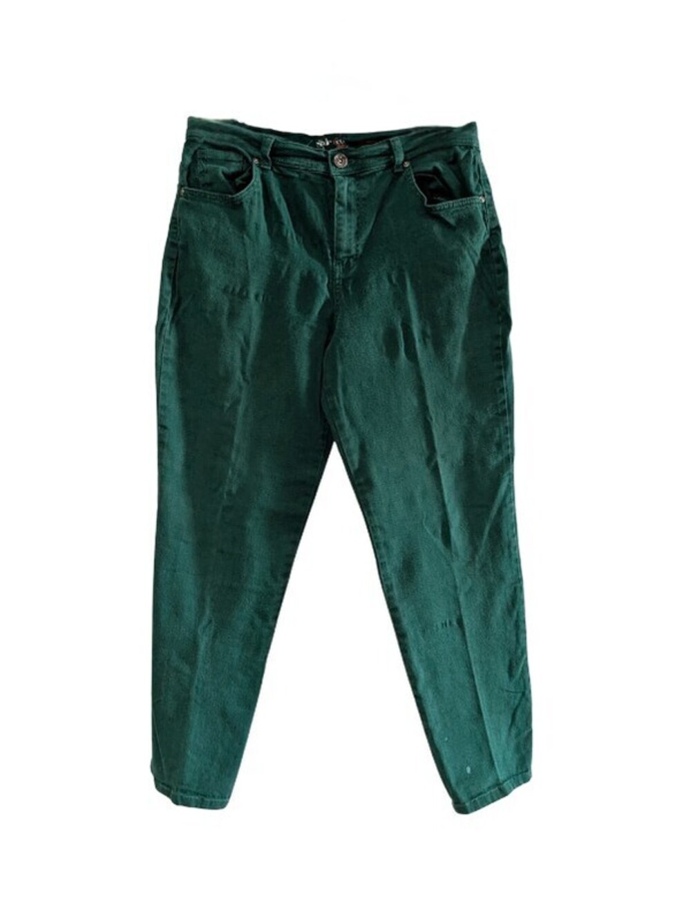Style & Co Women's Natural Fit Straight Jeans Green, Size 12S, Stretch, 5 Pocket